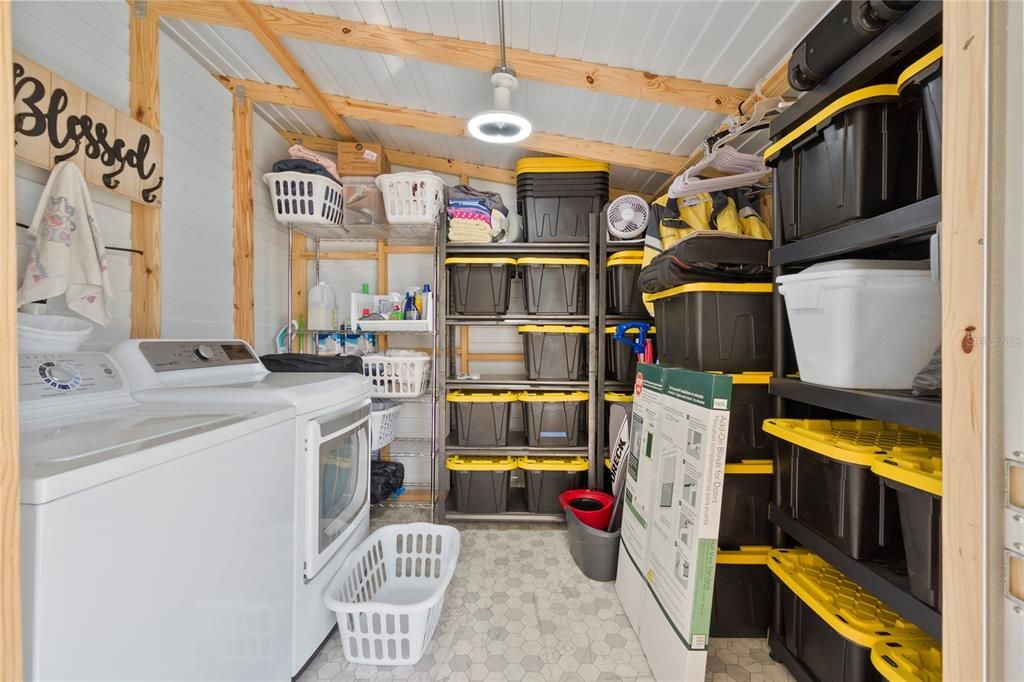 Shed with Laundry