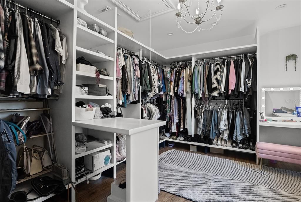 Large Walk-in Closet in Primary Suite