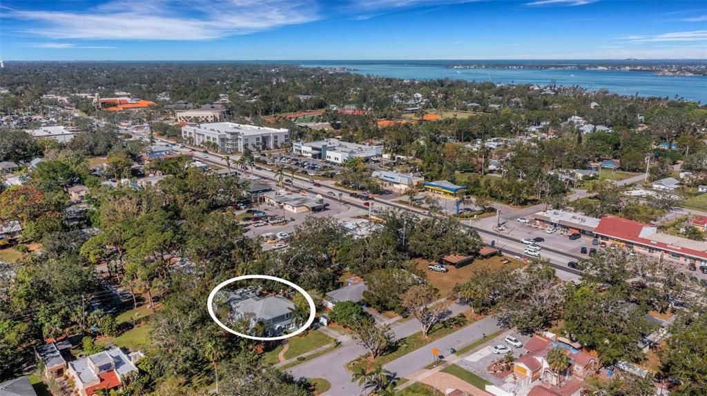 About 7 miles to Holmes Beach, Anna Maria Island. This home is NOT in a flood zone