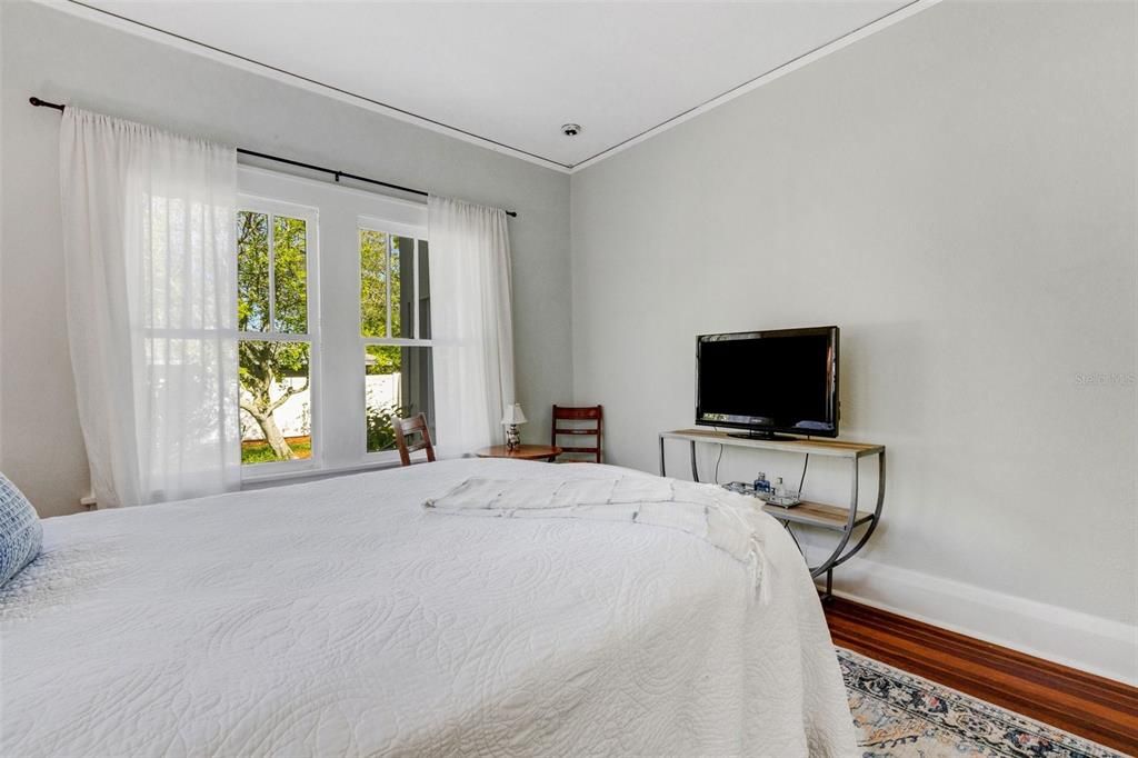 Every bedroom in this house is a corner bedroom offering light from multiple angles