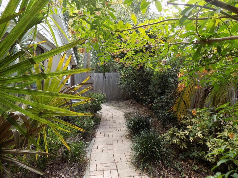 PATHWAY TO BACK YARD