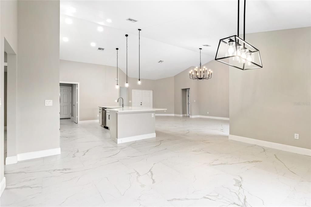 Kitchen and dining room combo