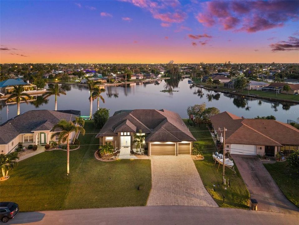 Aerial Twilight View