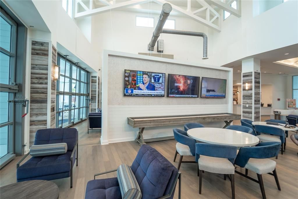 Dining area at clubhouse