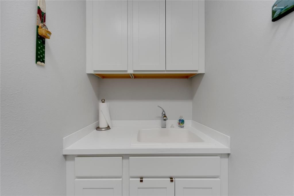 Sink in laundry room