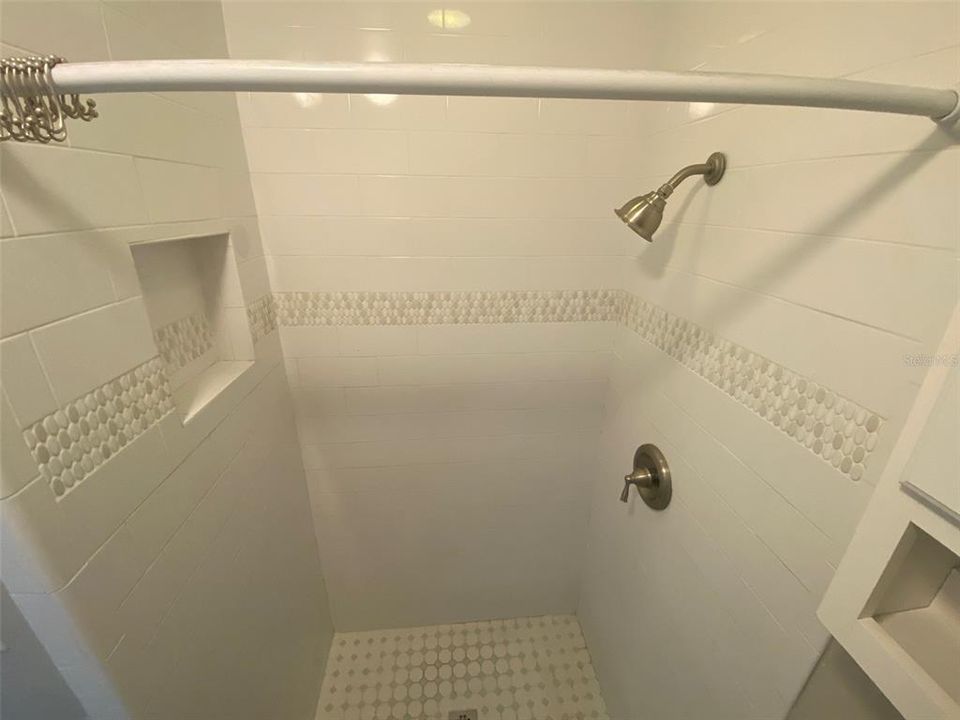 Shower in the Primary bathroom