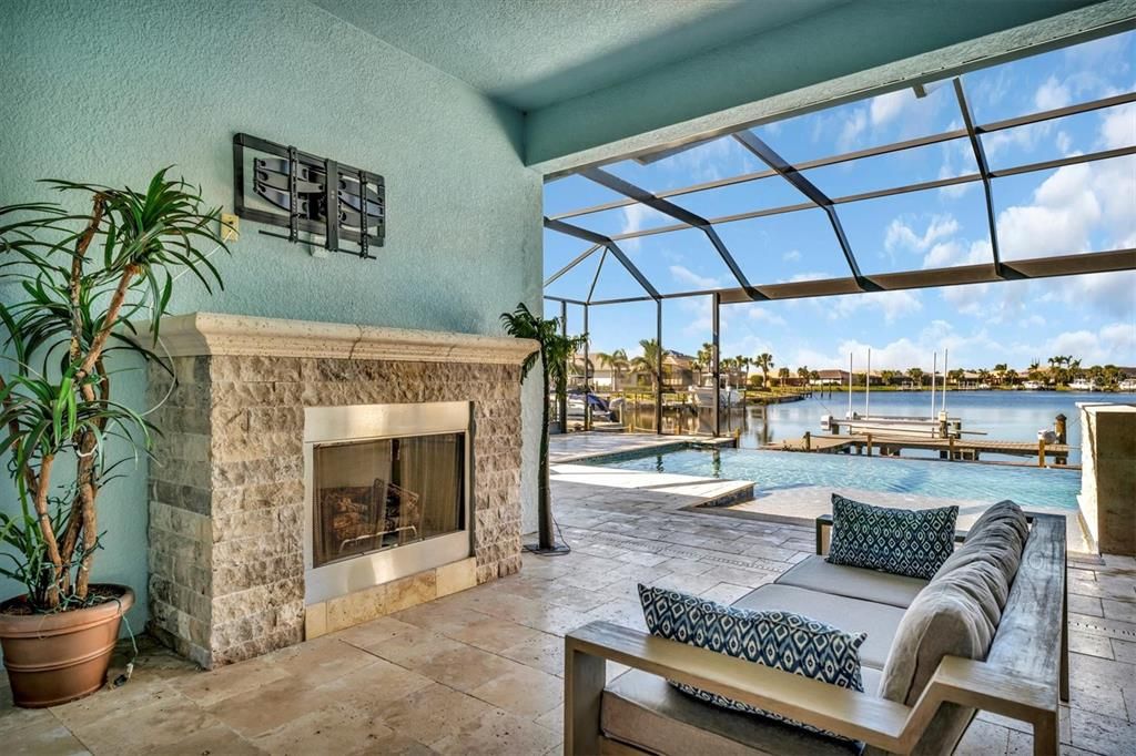 Lanai with Fireplace