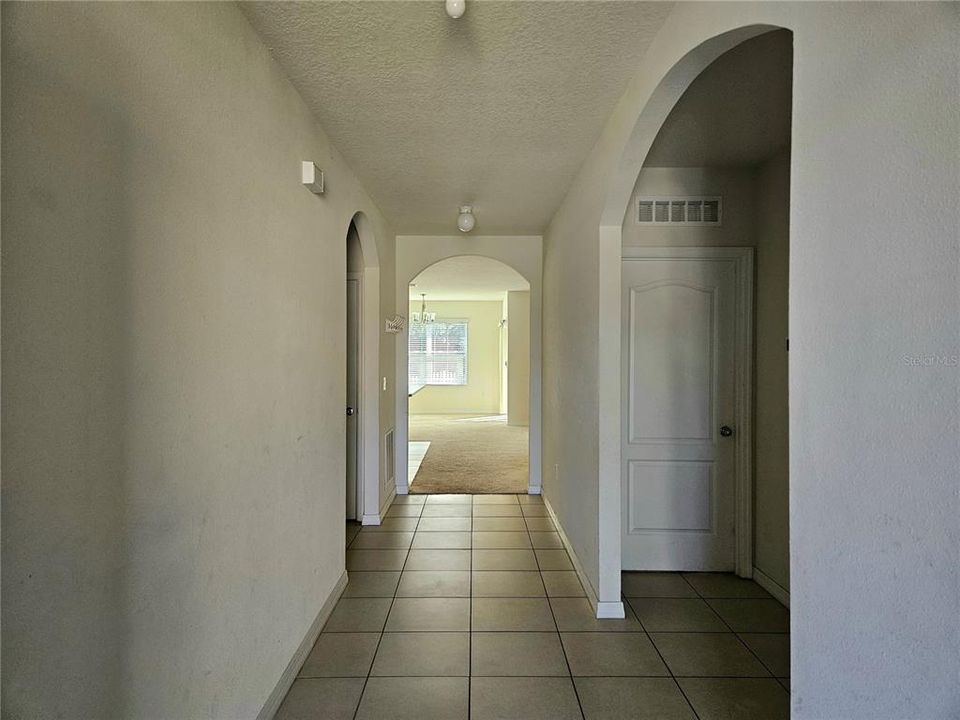 Hallway bedrooms on the right from  foyer