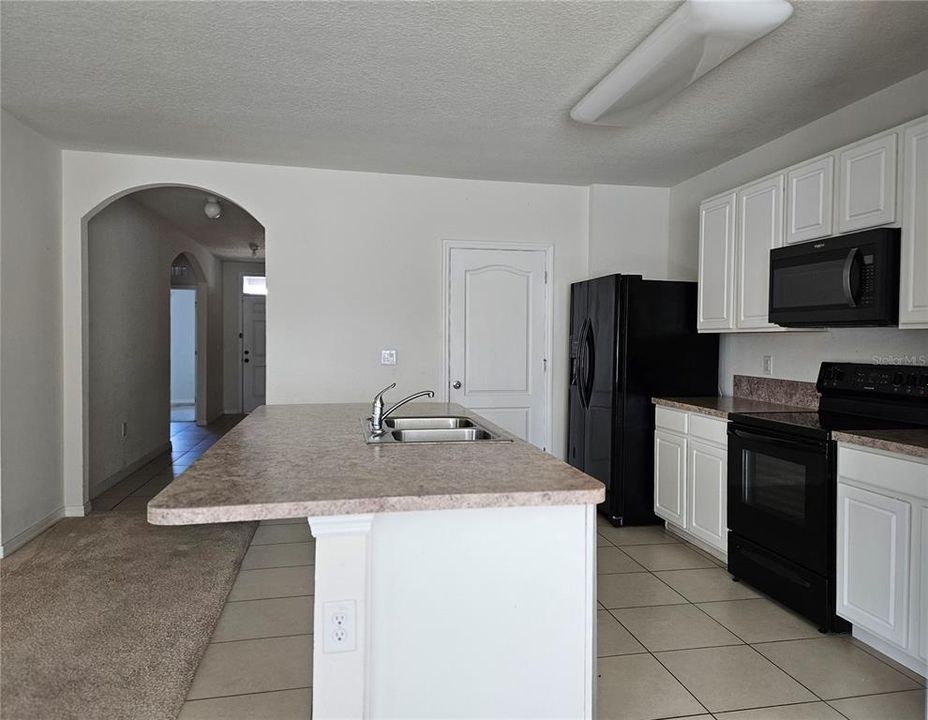 Large kitchen island