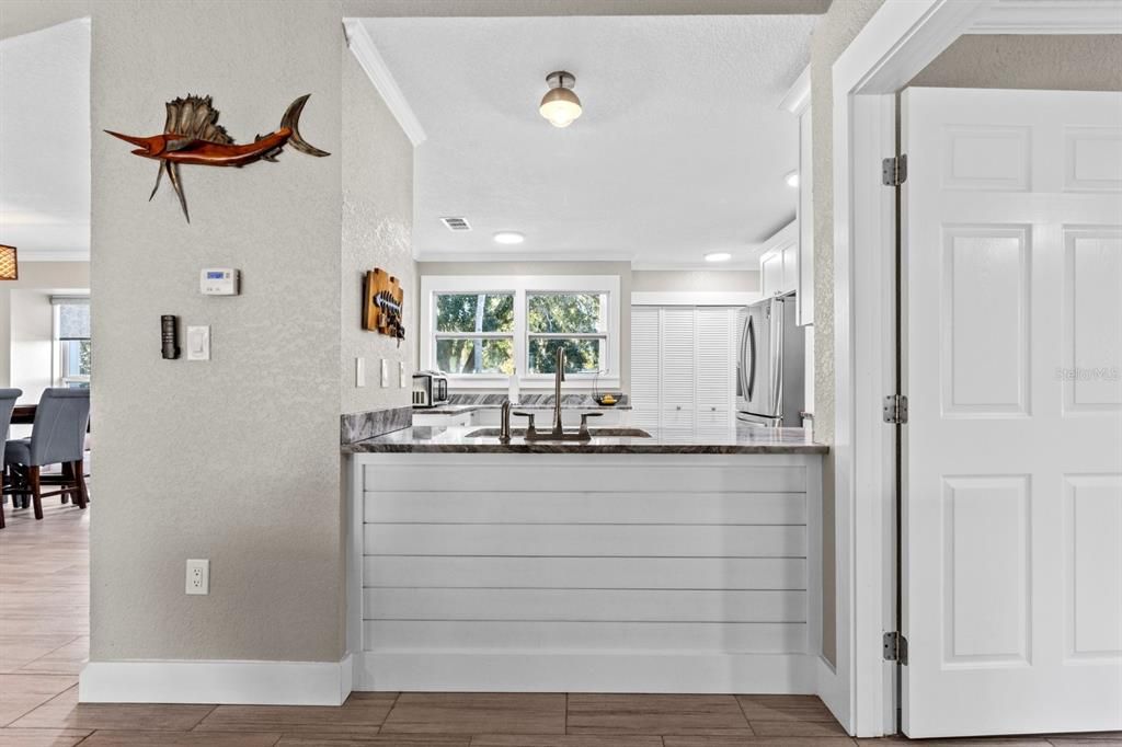 View from Living Room into the Kitchen