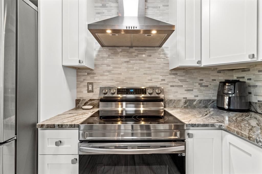 Kitchen Range with Vent Hood