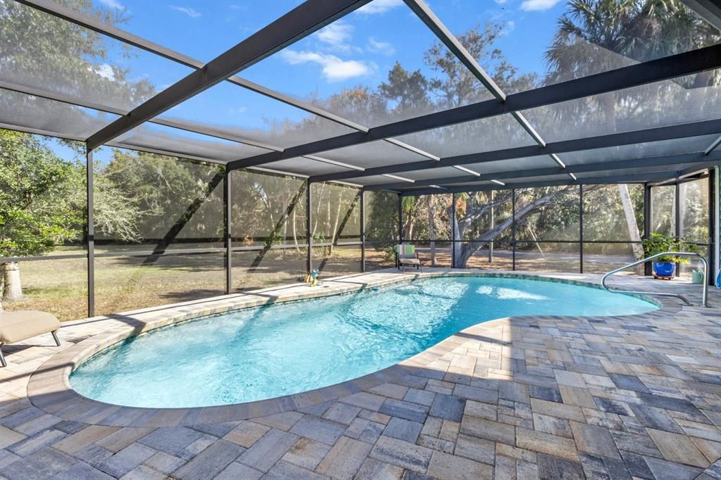 Screened heated pool