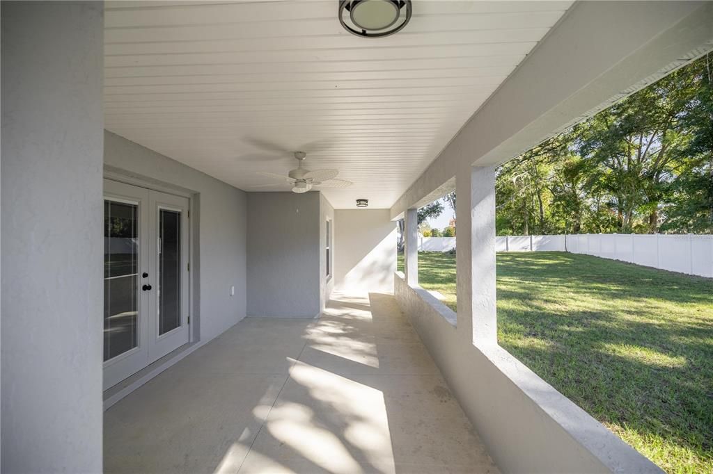 Rear Covered Porch