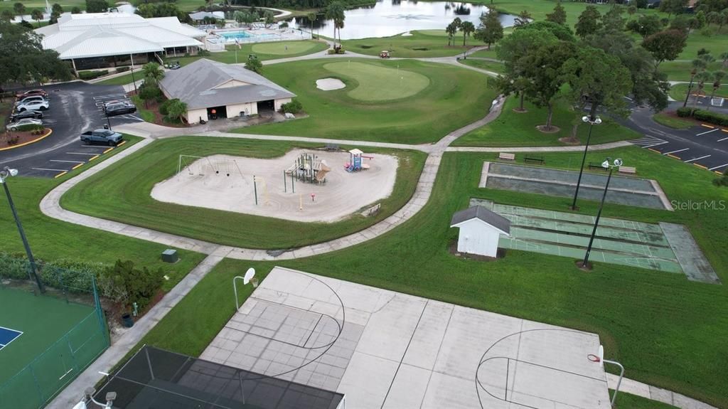 Shuffle Board, Backetball Courts