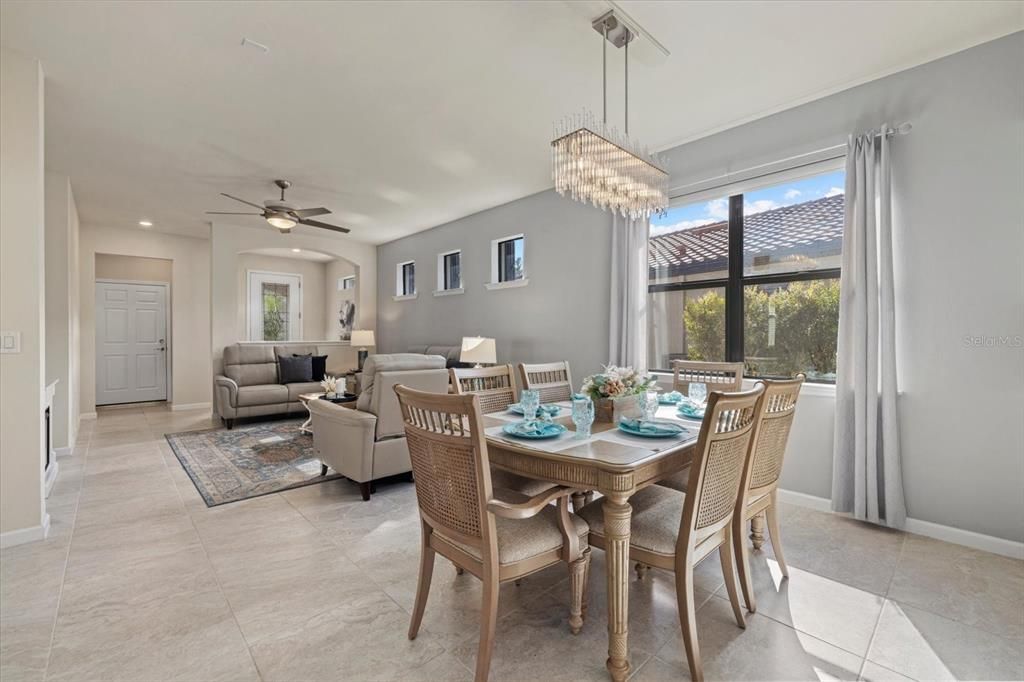 Dining open to Living Room