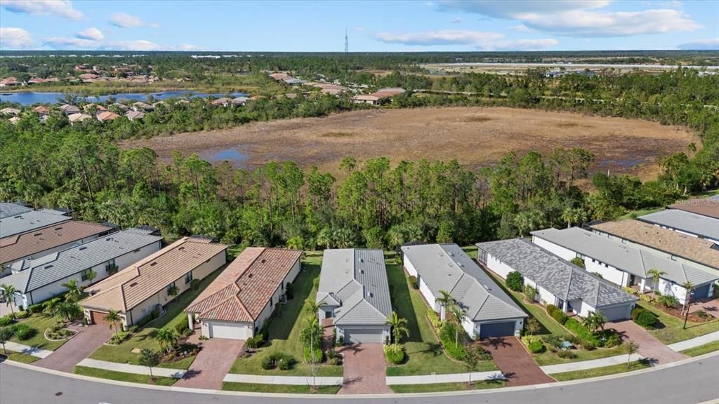 Aerial View of the home