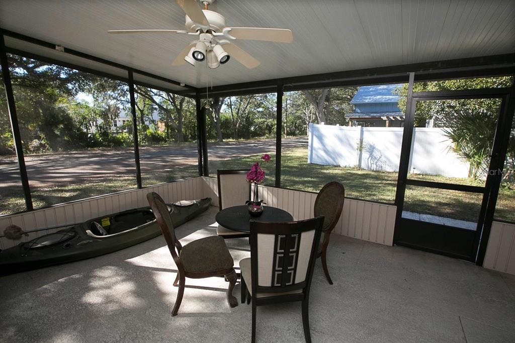 room for dining table in the large patio