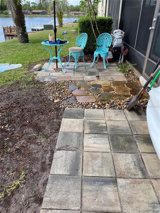 Backyard patio