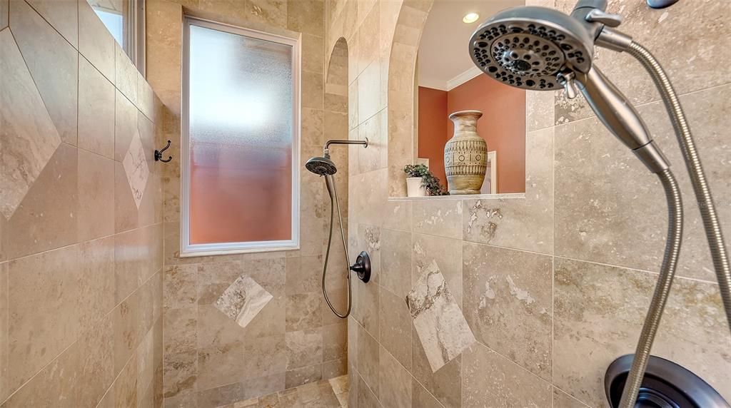 Roman Shower with Multiple Shower Heads