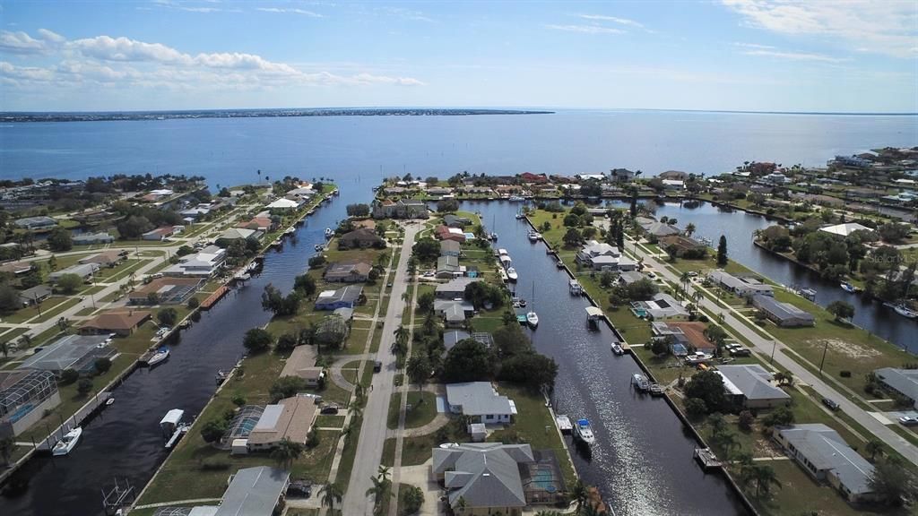 Canal leading to Charlotte Harbor within 5 minutes from your home at 108 Roselle Court.