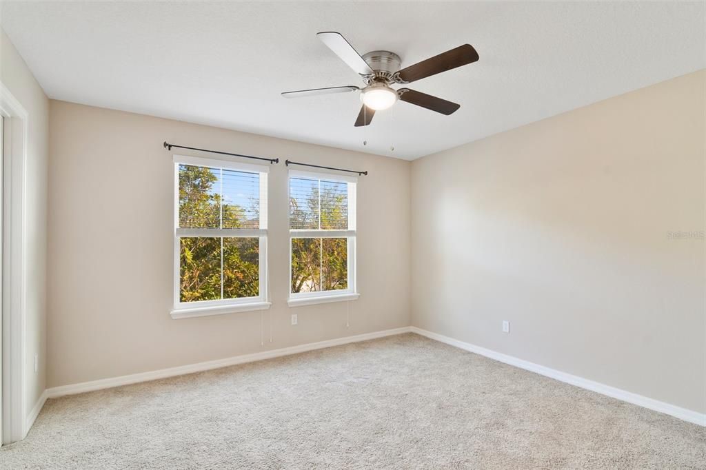 Upstairs bedroom with private bathroom