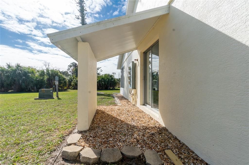 A perfect shady spot to enjoy the outdoors without getting too much sun.