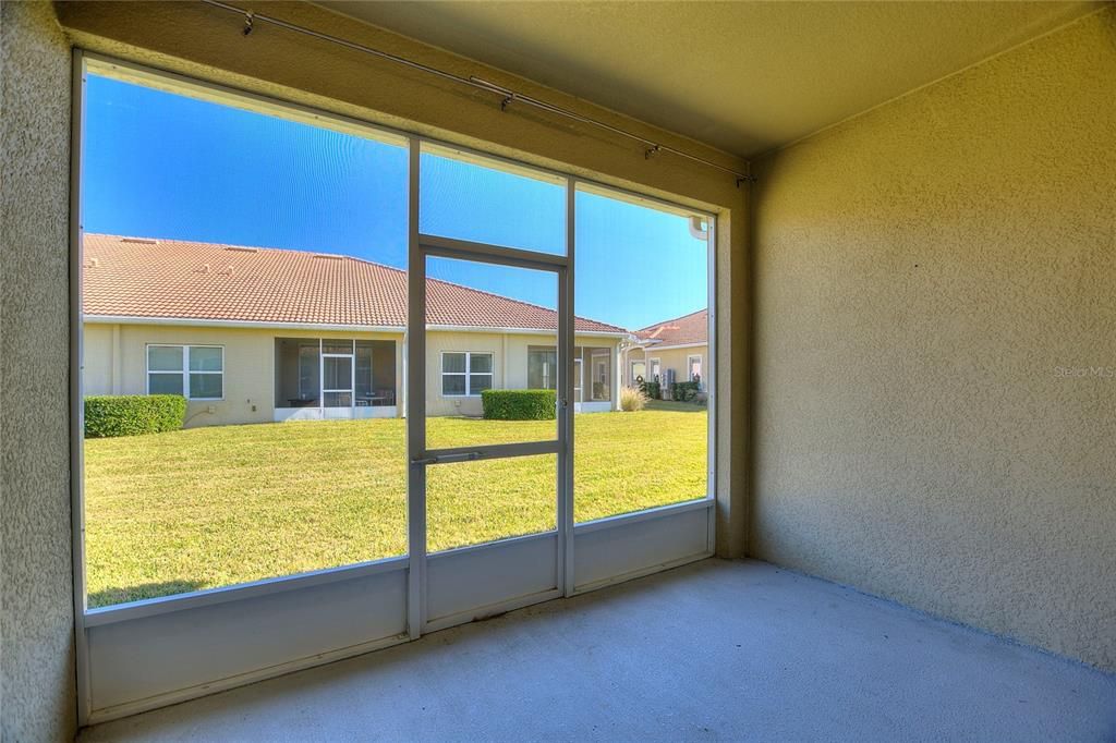 Screened covered Lanai