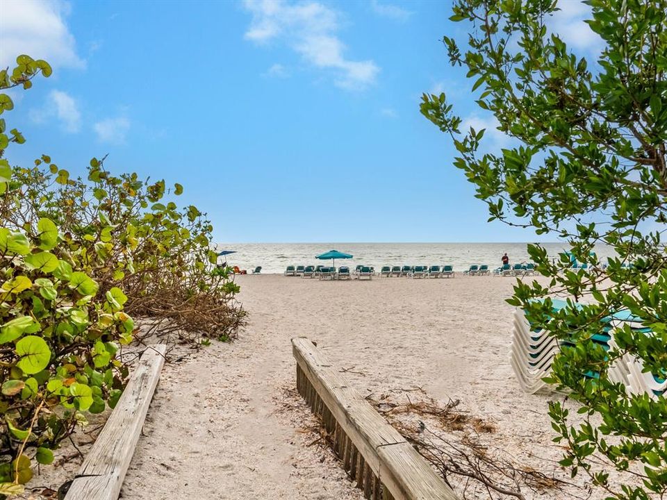 Deeded beach easement at the end of Cleveland Drive