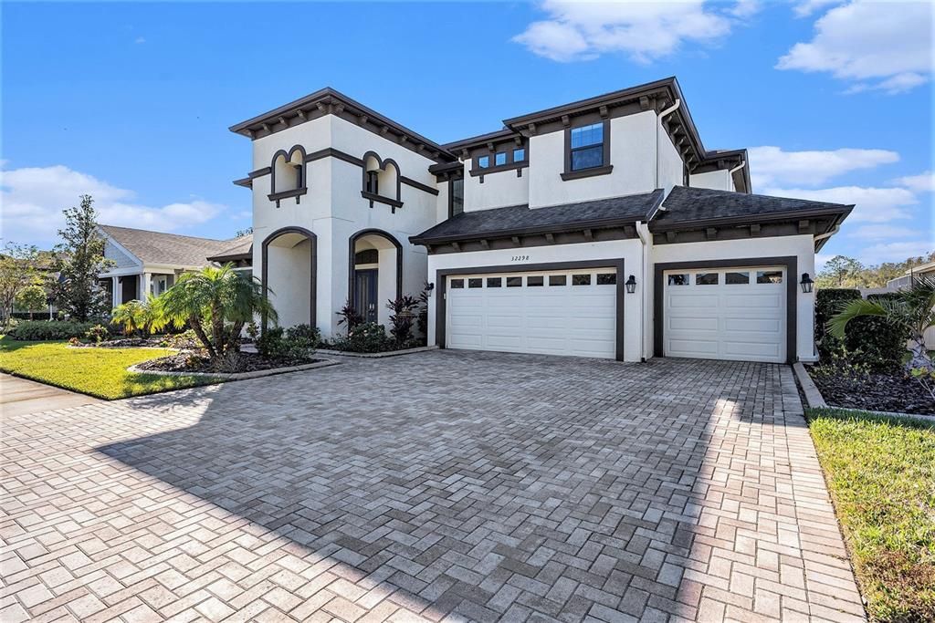 Paved Driveway and Front Walkway