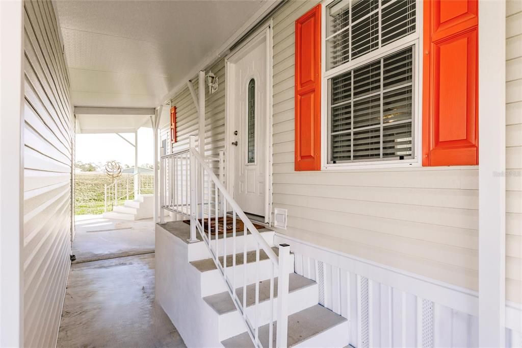 Entrance from Carport