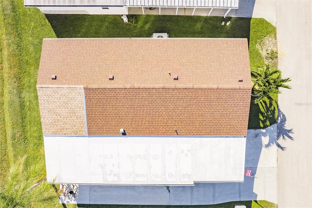 Aerial view of Roof and Carport replaced in 2023