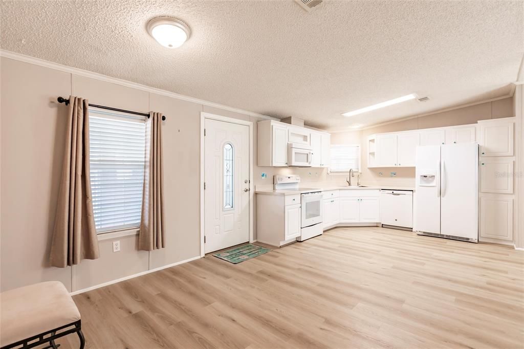 Kitchen and dining area