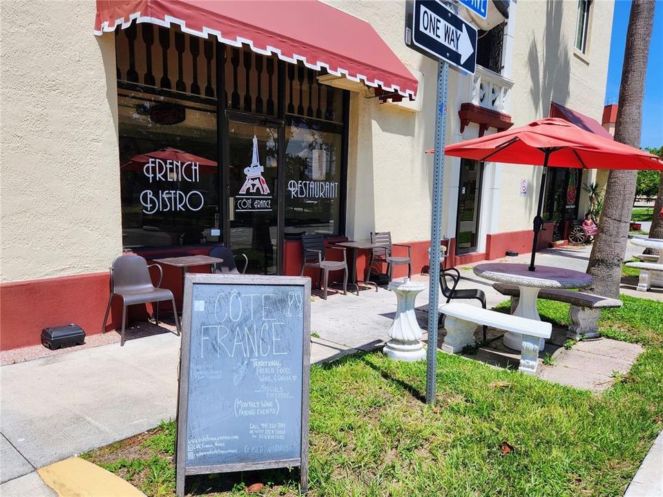 french restaurant in the historic KMI building.  Note: KMI= kentucky military institute.  A lot of history in downtown Venice.