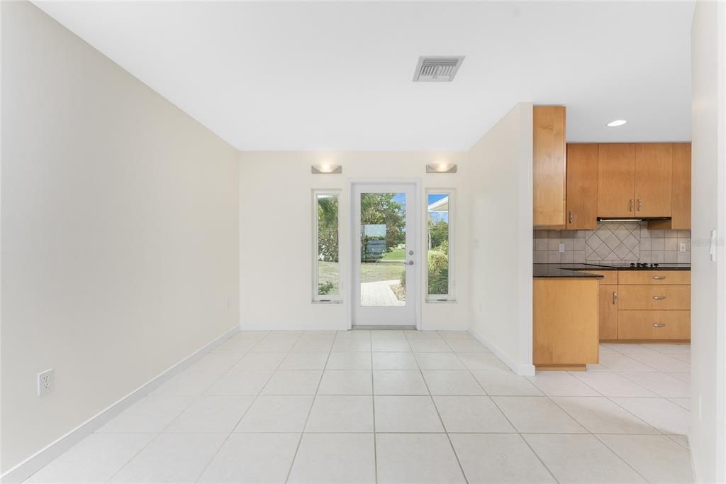 Entry foyer & kitchen