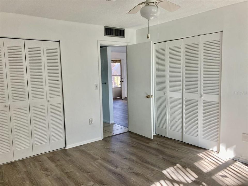 Bedroom - also new flooring.