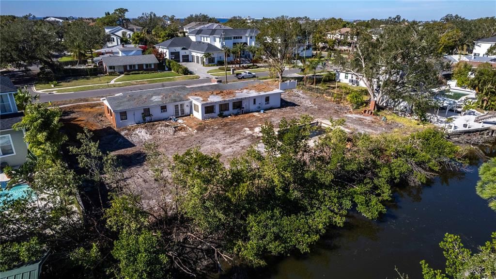 TREES HAVE BEEN REMOVED SURROUNDING HOUSE