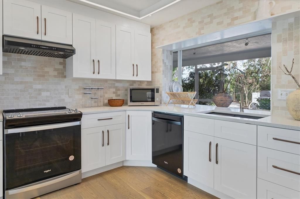 Limestone Backsplash