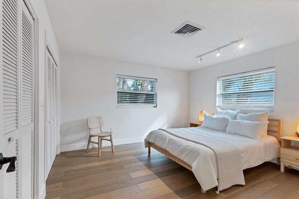 Second Bedroom and Spacious Walk-In Closets