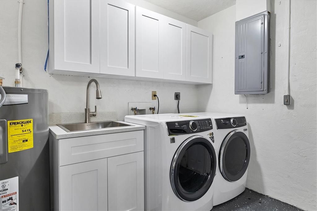 New High end Electrolux Washer and Dryer in Garage