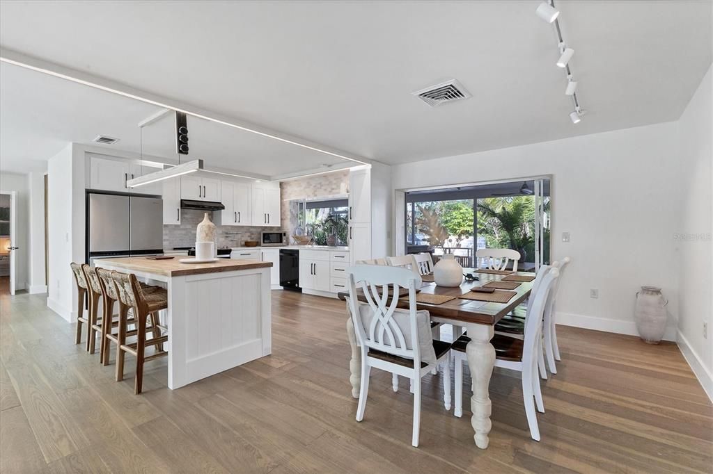 New Oak floors throughout the house