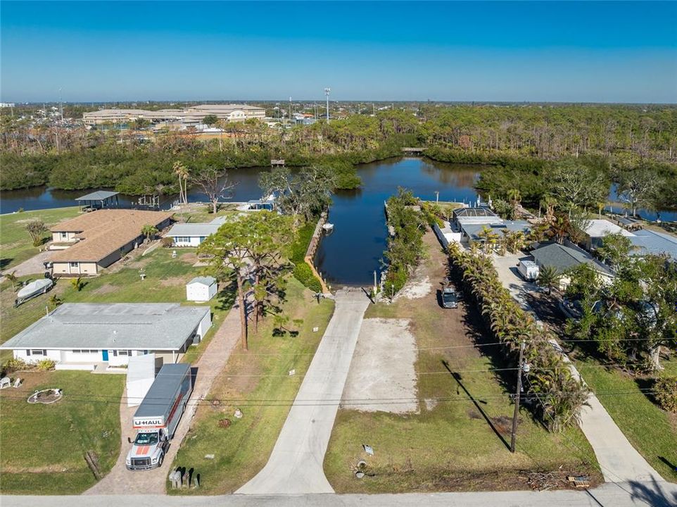 Community boat ramp and parking