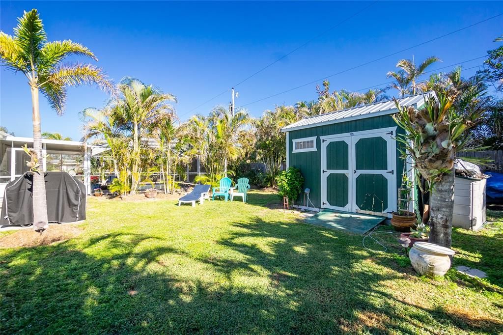 Shed for gardening equipment