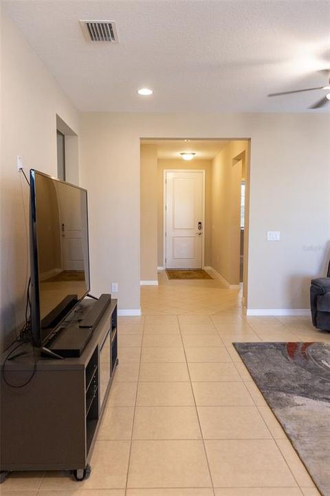 Family Room to Front Door Entrance