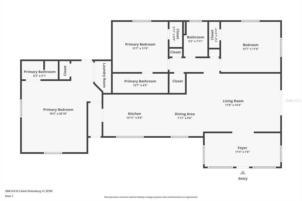 На продажу: $695,000 (3 спален, 3 ванн, 1554 Квадратных фут)