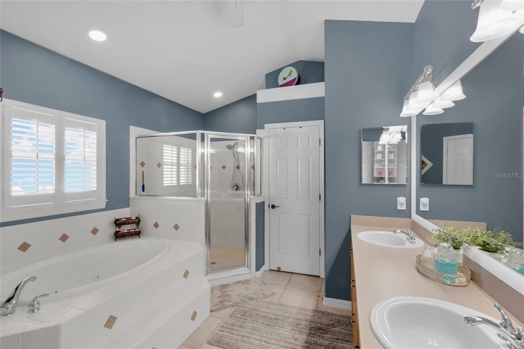 Master Bathroom with dual vanity