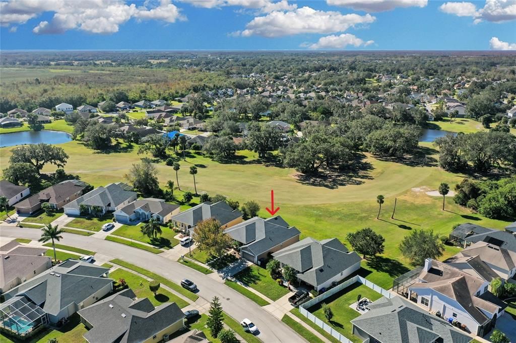 Aerial View of the golf course