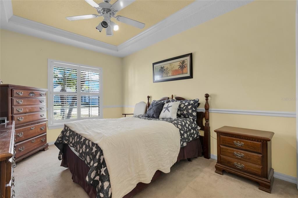 Bedroom 1 with tray ceilings