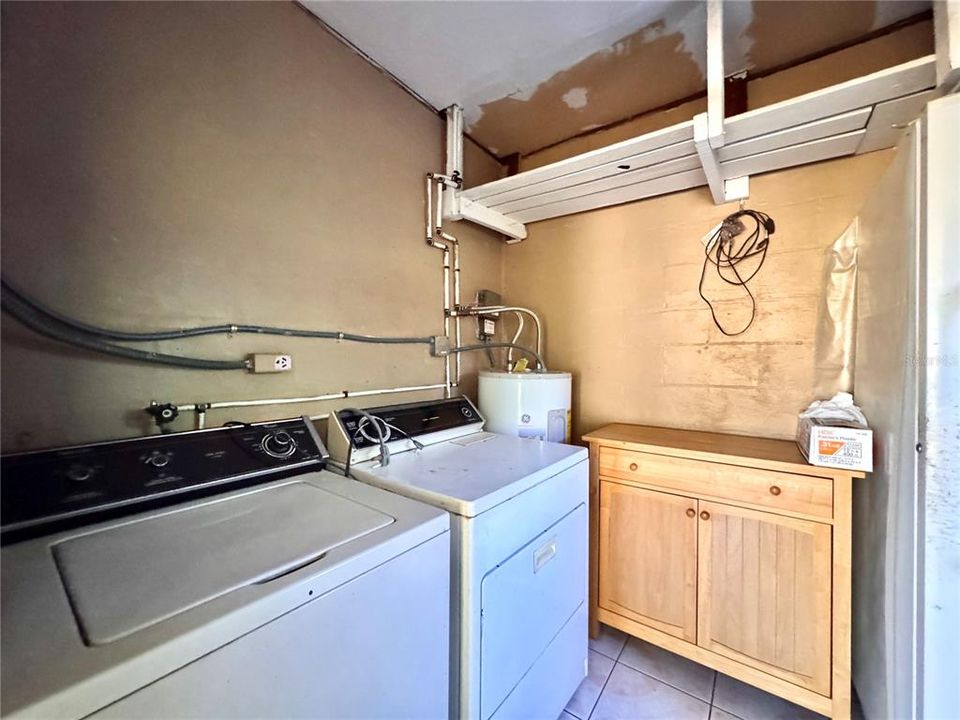 Laundry Room Behind Carport