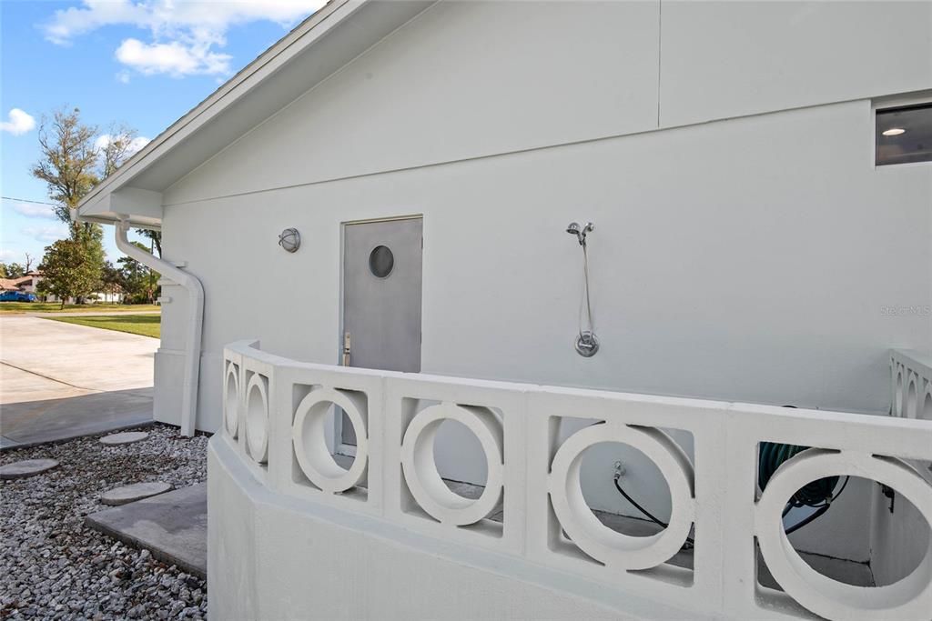 Hallway on left side of the house