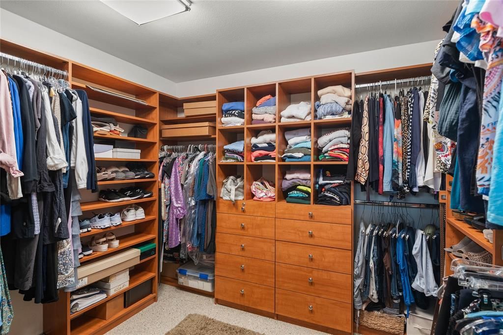 Primary closet